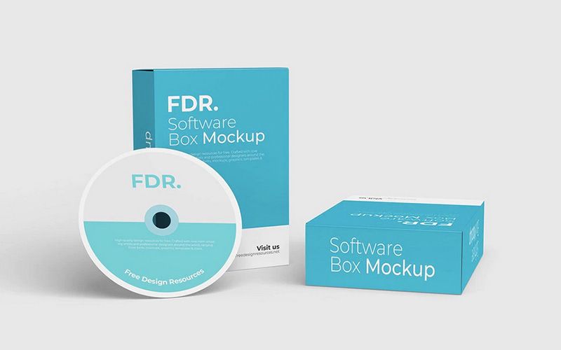 Free Software Box Mockup 2
