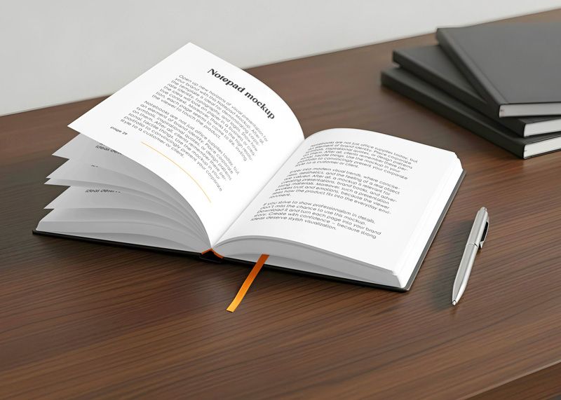 Free Notepad Mockup