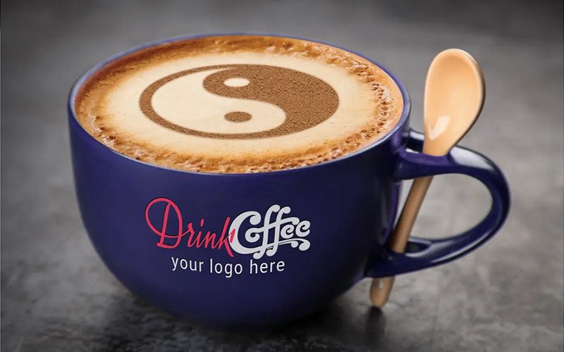 Free Coffee Latte Mockup