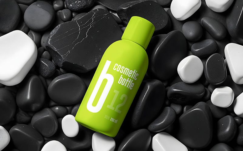 Free Cosmetic Bottle PSD Mockup