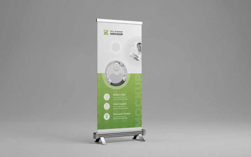 Free Roll-up Banner Mockup 1