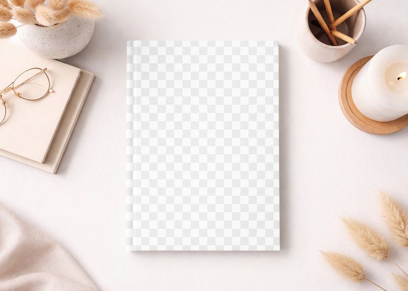 Free Paperback Thin Book Mockup Easy Edit