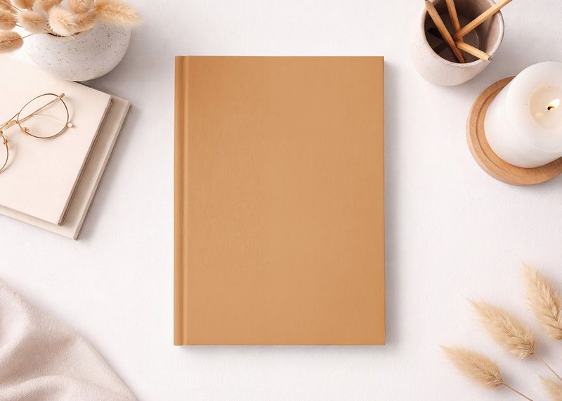 Free Paperback Thin Book Mockup Edit Color