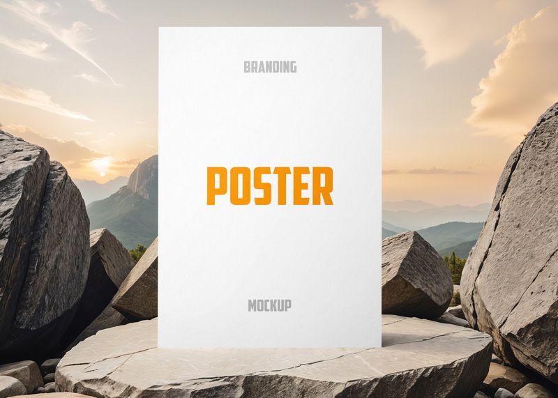 Free Branding 27×40 Poster Mockup