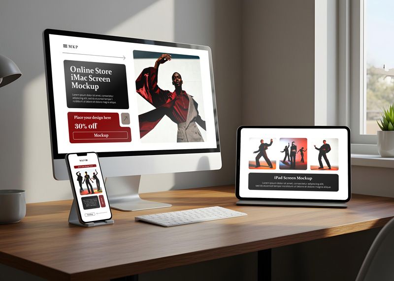 Free Responsive Screen Mockup