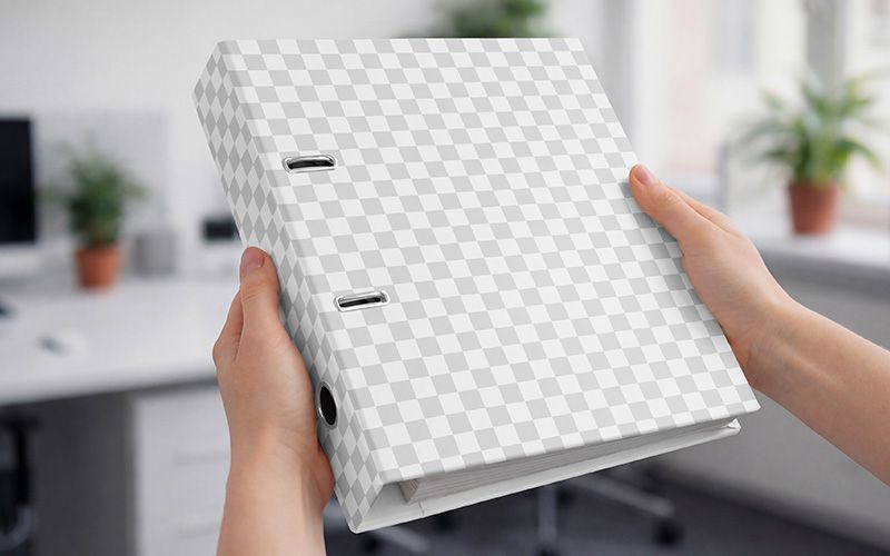 Free Binder Mockup Easy Edit