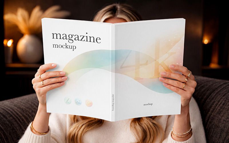 Free Branding Magazine Mockup