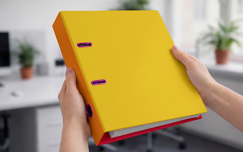 Free Binder Mockup Edit Colors