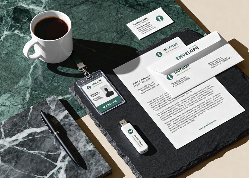 Free Corporate Stationery Mockup