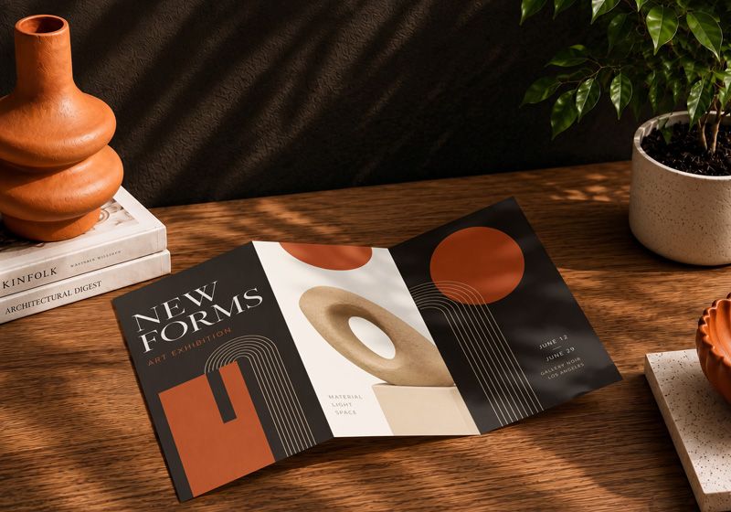 US Tri-Fold Flyer Mockup