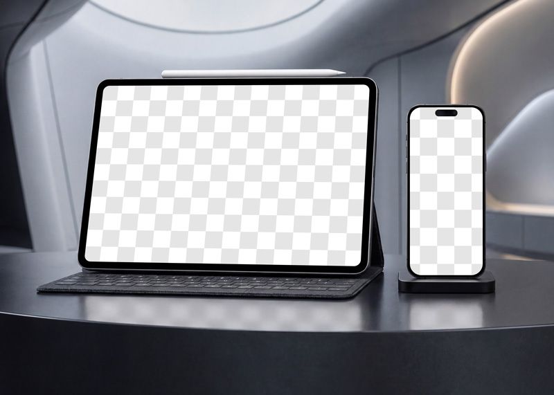 Free iPad and iPhone Pro Mockup Easy Edit