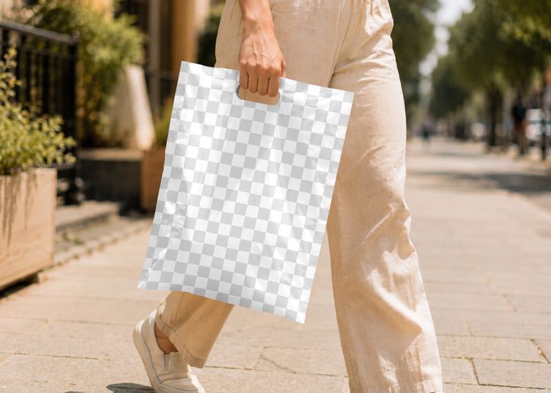 Free Plastic Bag Mockup Easy Edit