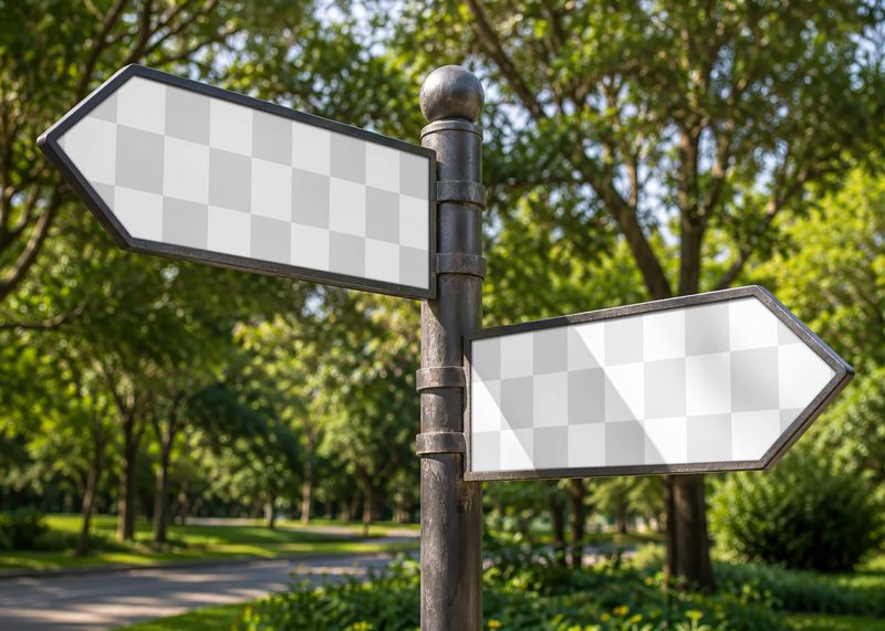 Free Wayfinding & Signage PSD Mockup Easy Edit