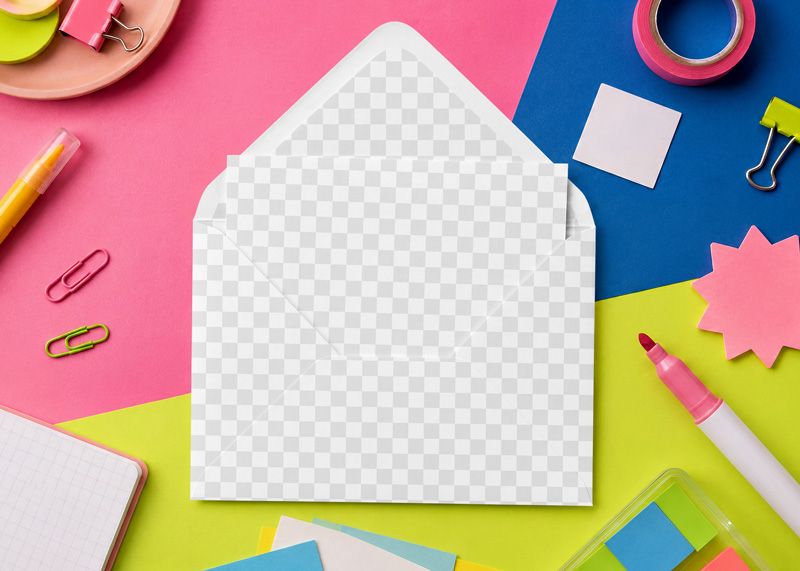 Free Stationery Envelope Invitation Mockup Easy Edit