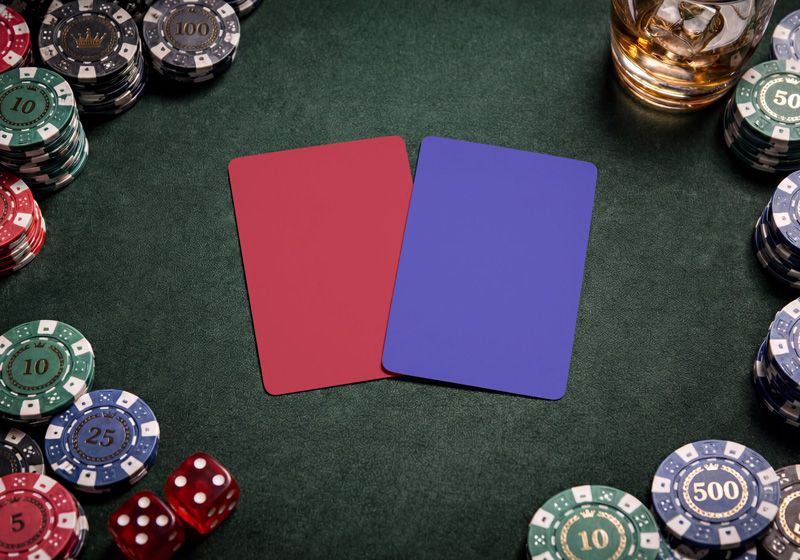 Poker Playing Cards Mockup Edit Colors