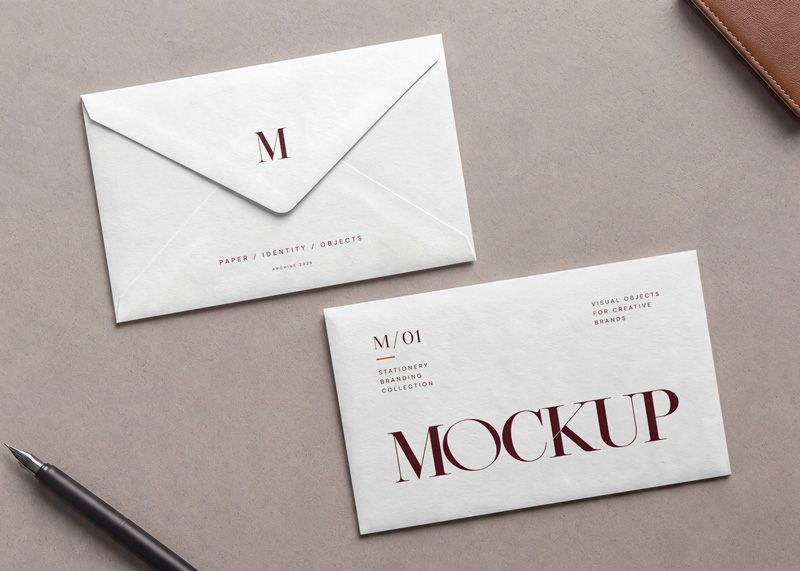 Free Envelope Mockup PSD