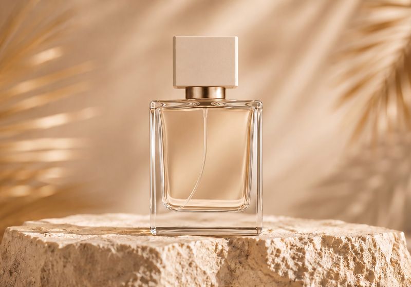 Glass Bottle Perfume Mockup Clean
