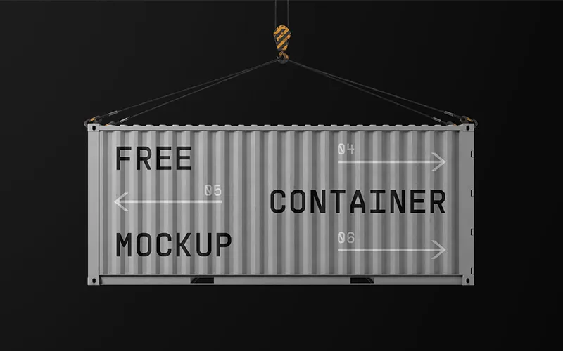 Free Container Mockup 1