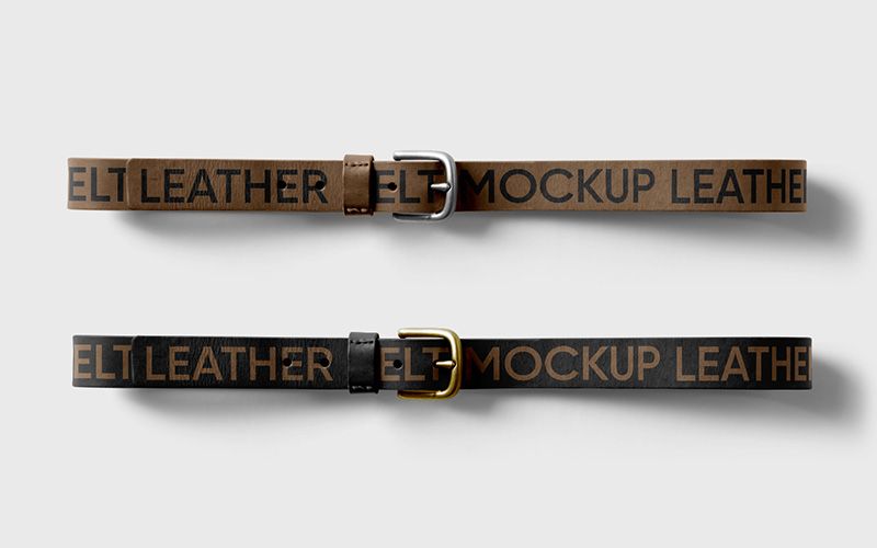 Free Leather Belt Mockup