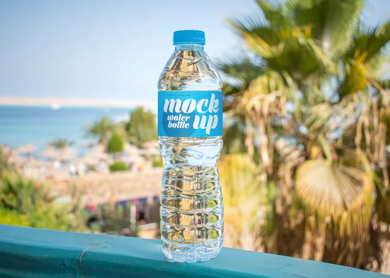 Free Water Bottle Mockup 2