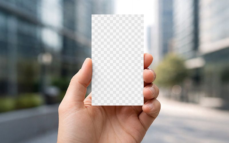 Free Blue Business Card Mockup Easy Edit