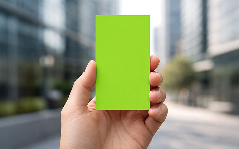 Free Blue Business Card Mockup Edit Color