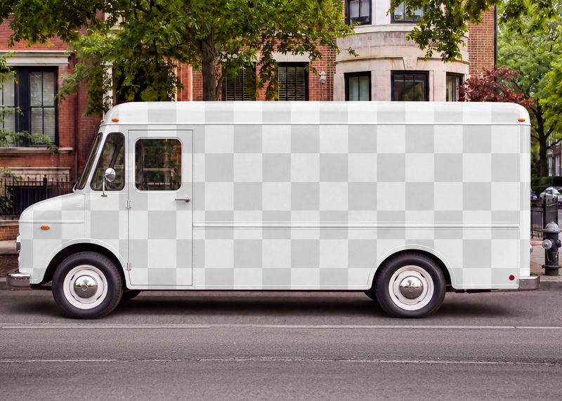Free Vintage Vehicle PSD Mockup Easy Edit