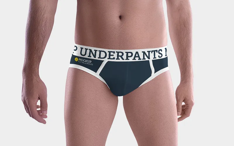 Free Men's Slip Underpants Mockup