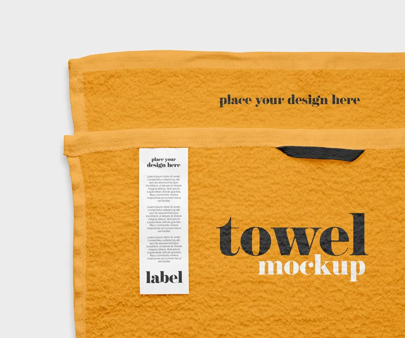 Label on Towel Mockup 1