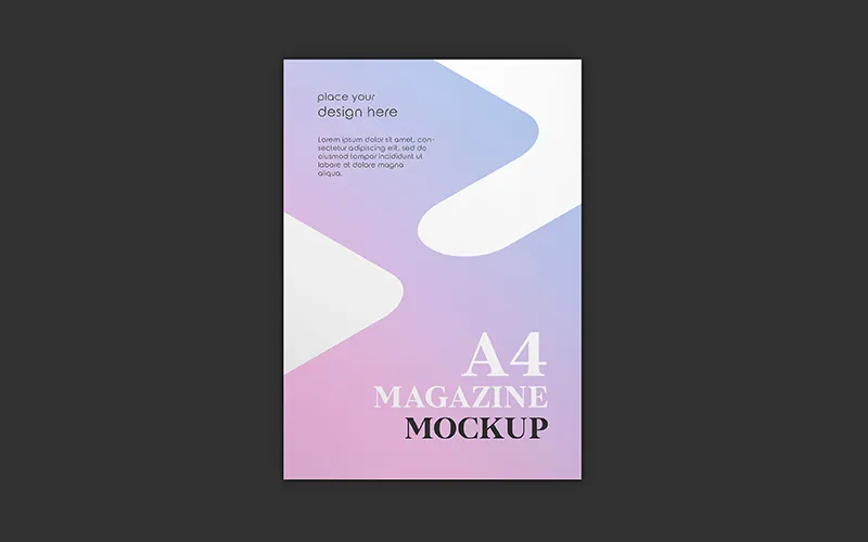 Free A4 Magazine Mockup