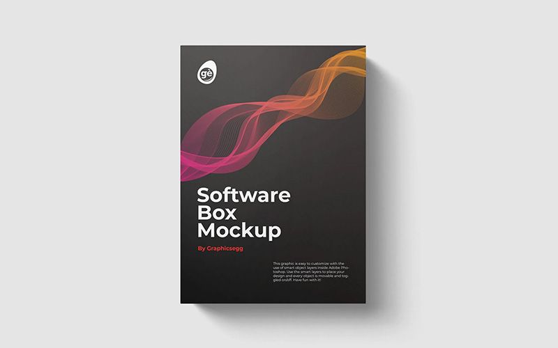 Free Software Box PSD Mockup Set 1