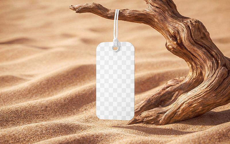 Free Apparel Label Tag Mockup Easy Edit