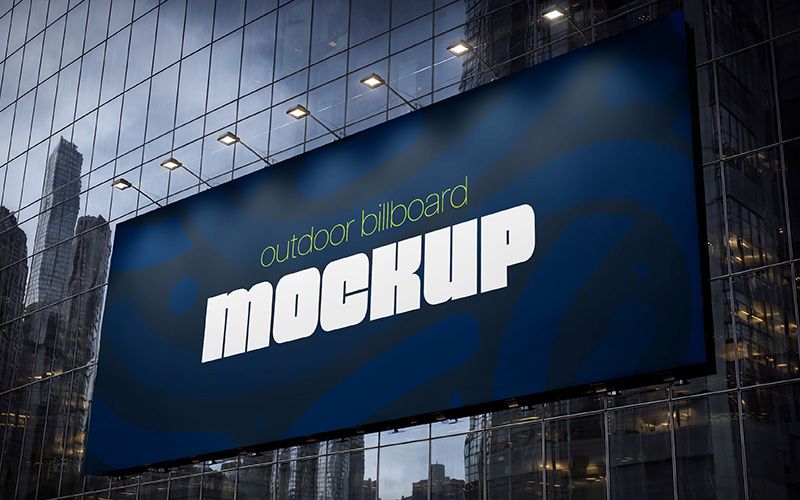 Free Outdoor Billboard Mockup