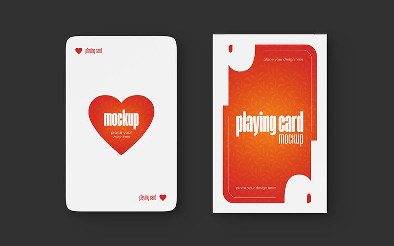 Playing Cards – Free Mockup PSD
