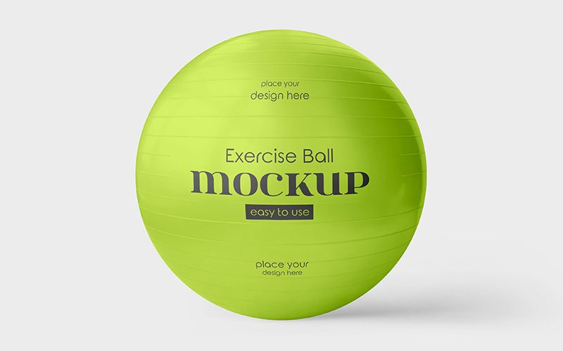 Exercise Ball – 2 Free Mockups PSD 1