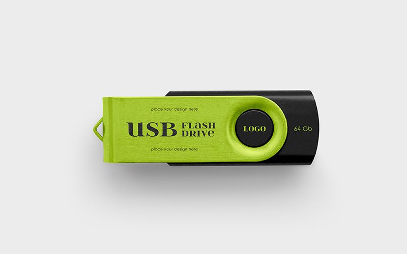 USB Flash Drive – 2 Free Mockups PSD 1