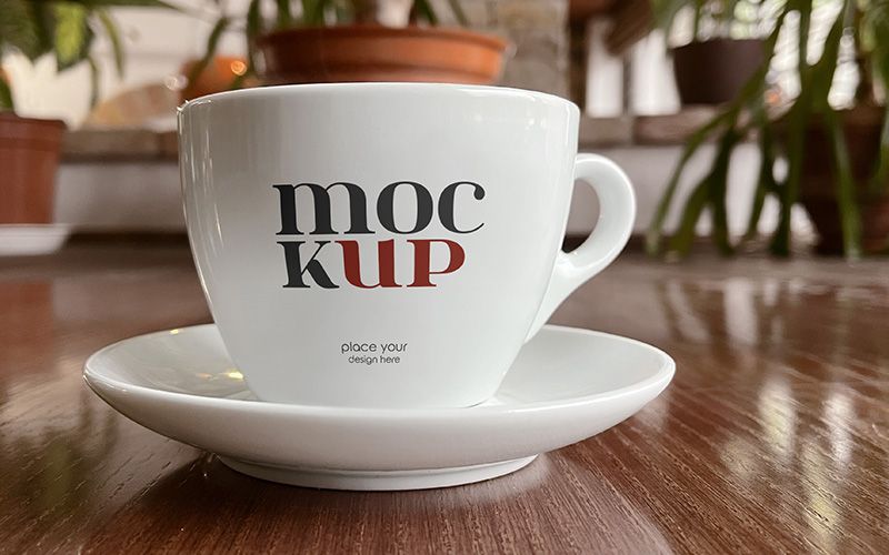 Tea Cup – 3 Free Mockups PSD 3