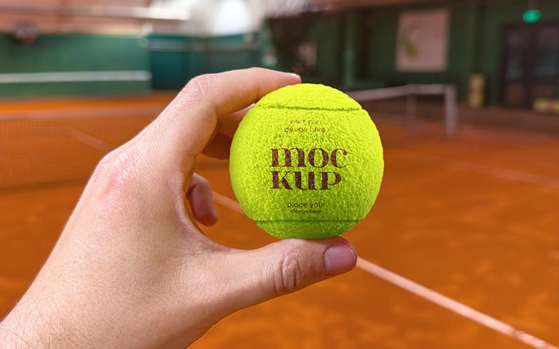 Tennis Ball – 3 Free Mockups PSD 3