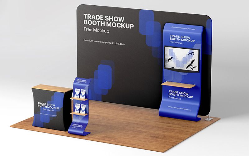 Free Trade Show Booth Mockup