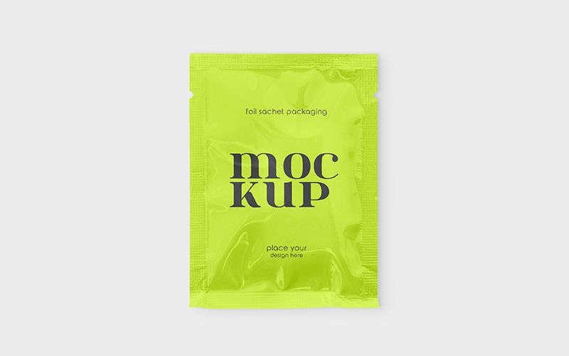 Foil Sachet Packaging – 2 Free Mockups PSD 1