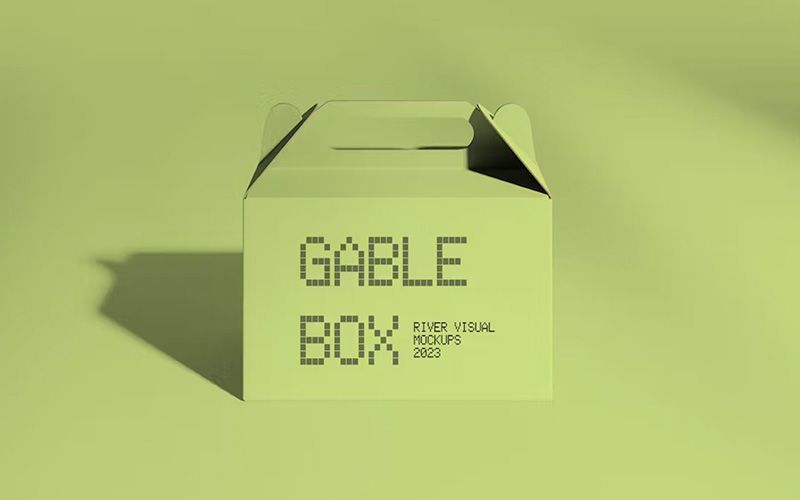 Free Gable Box Mockup