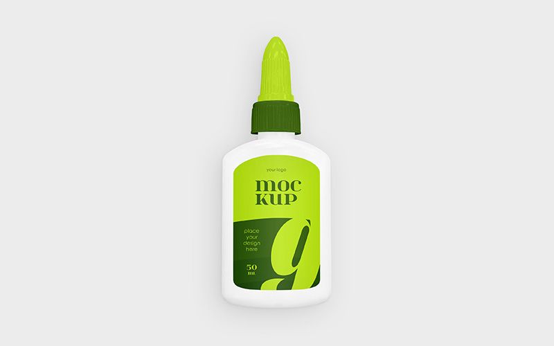 Glue Bottle – Free Mockup PSD