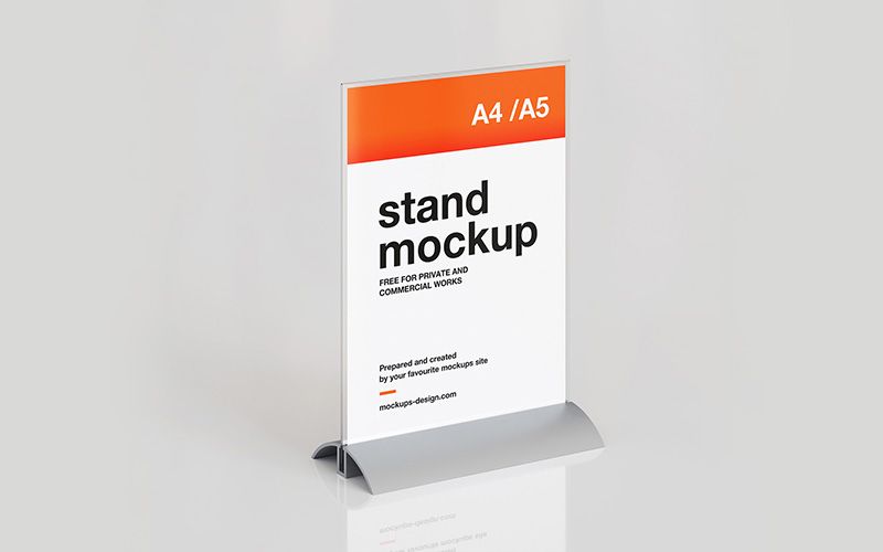 Free Desk Stand Mockup 1