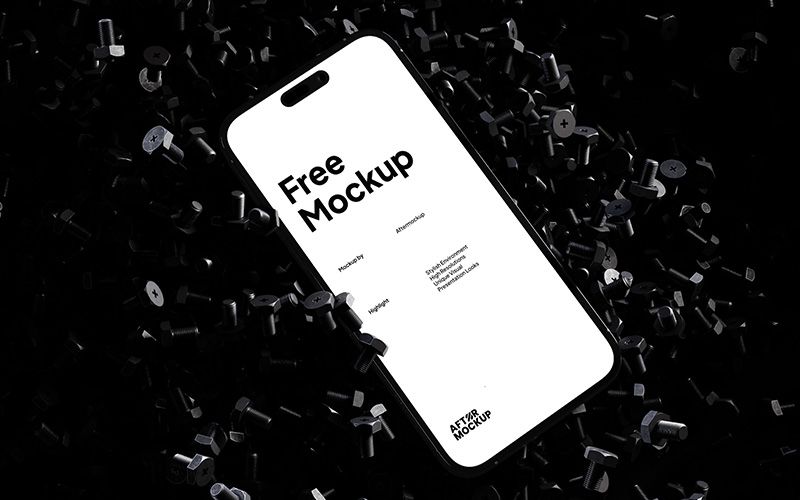 Free Bolts iPhone Mockup