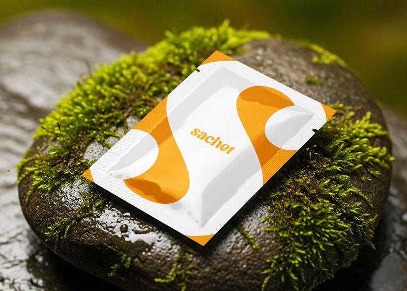 Free Sachet Packaging Mockup