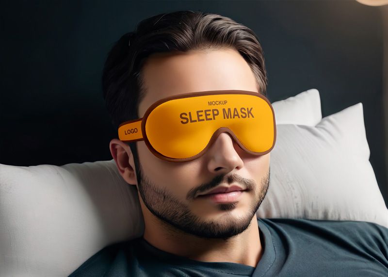 Free Sleep Mask Mockup