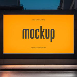 small_free_night_scene_advertisement_billboard_mockup