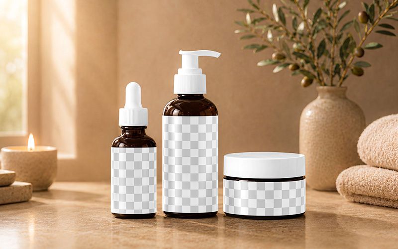 Free Cosmetics Mockup Easy Edit