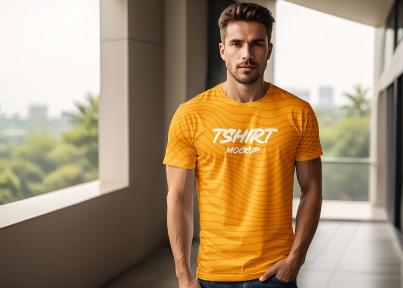 Free Full Print Tshirt Mockup