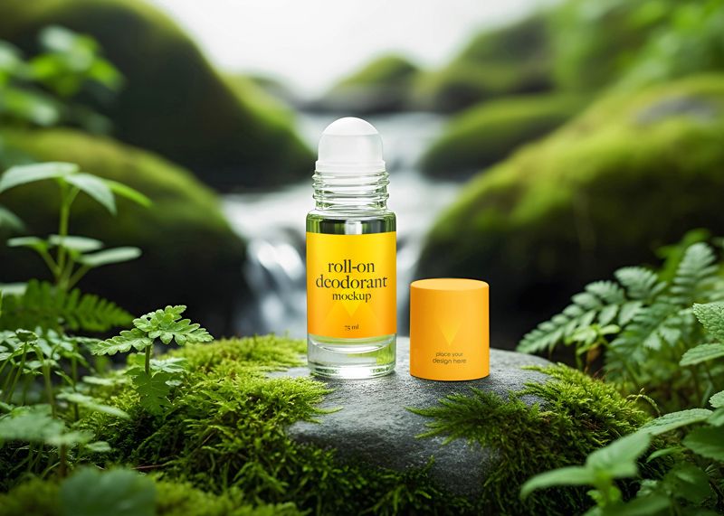 Free Roll-On Deodorant Mockup
